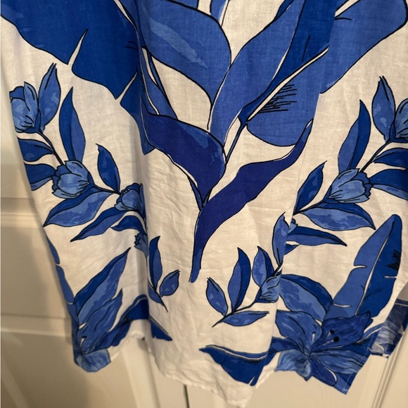 Calypso St Barth Blue and White Floral Dress - Picture 7 of 14